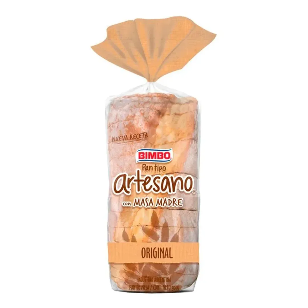PAN ARTESANO BLANCO MASA MADRE BIMBO*500G