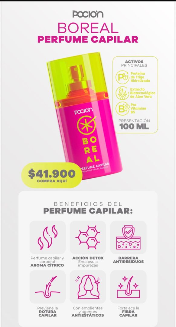 Perfume capilar boreal 