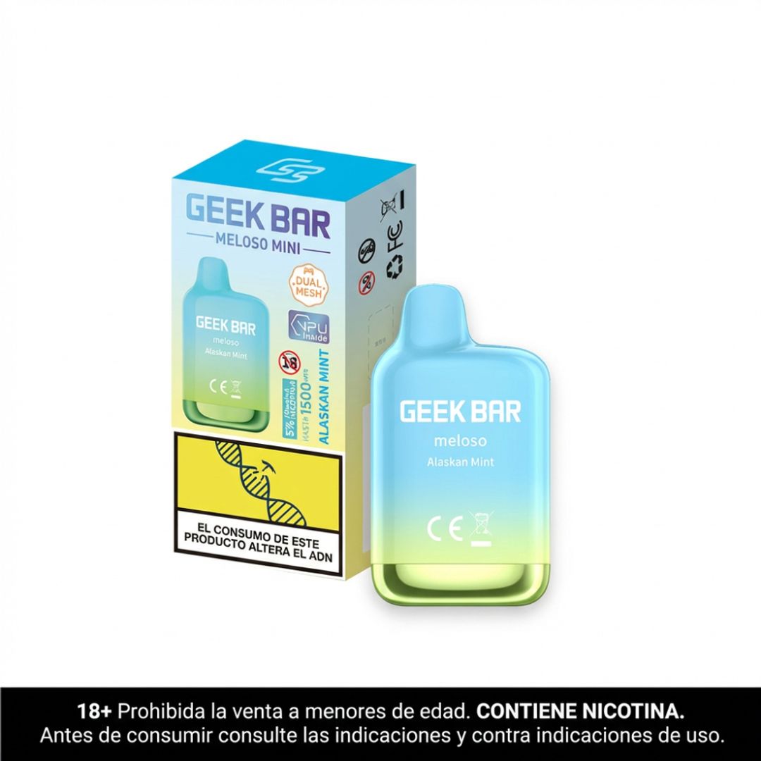 Geek Bar Alaskan Mint 1500 Puffs Meloso Mini