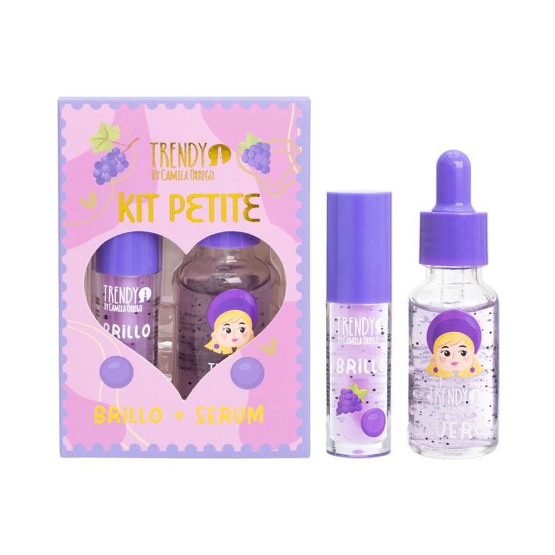 Kit Petite Serum hidratante y gloss fruticas Petite Trendy 