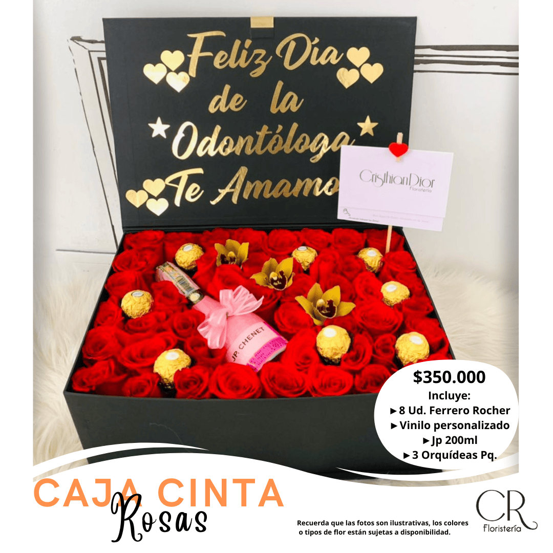Caja Cinta Deluxe de Rosas
