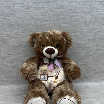 Imagen del producto OSO BORDADO CON MOÑO 45 CM
