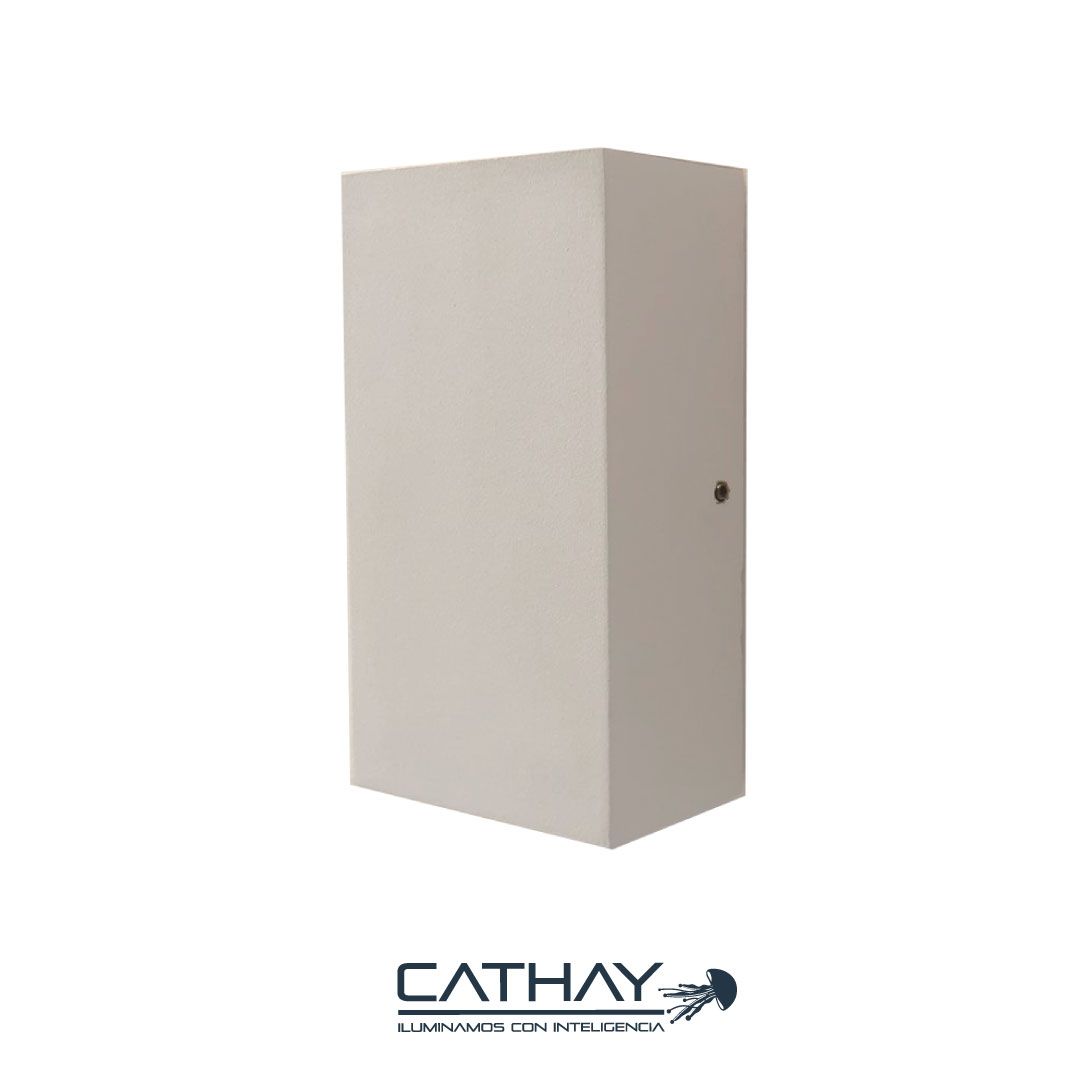 APLIQUE DE PARED RECTANGULAR DOBLE HAZ (BLANCO)