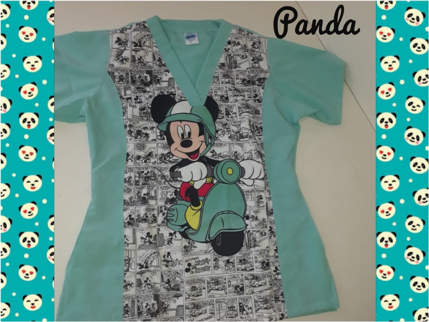  Uniforme antifluido estampado en frente