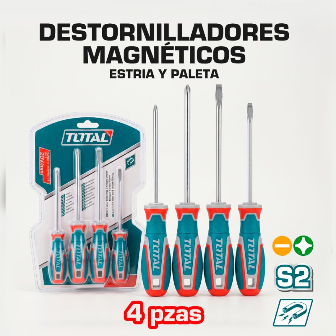 JUEGO DE DESTORNILLADORES DE 4 PIEZAS S2