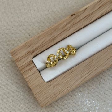 Imagen del producto Anillo cruzado circonias 