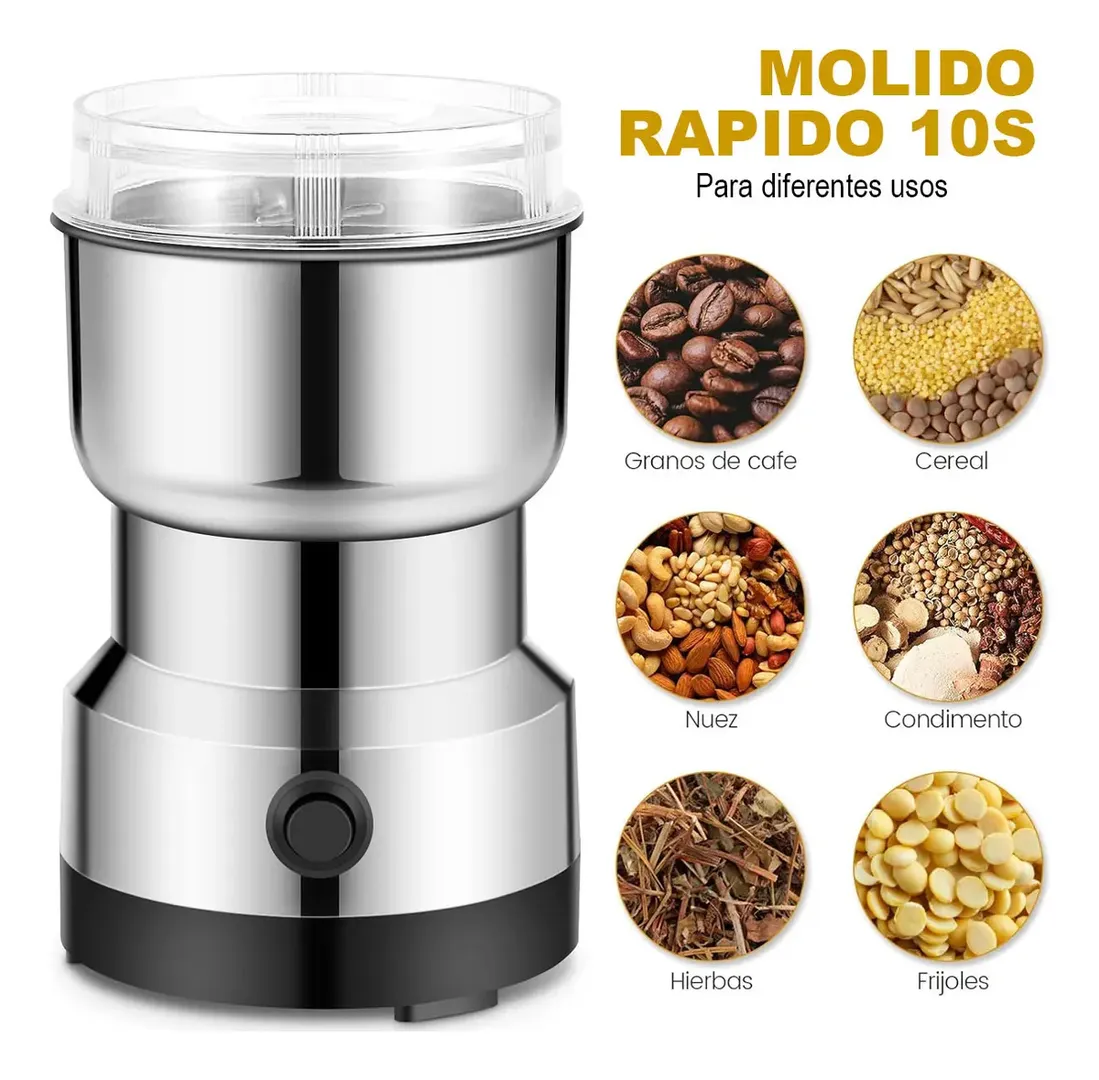 MOLINO TRITURADOR ELECTRICO PARA CAFE Y ESPECIAS MULTIFUNCIONAL RAF