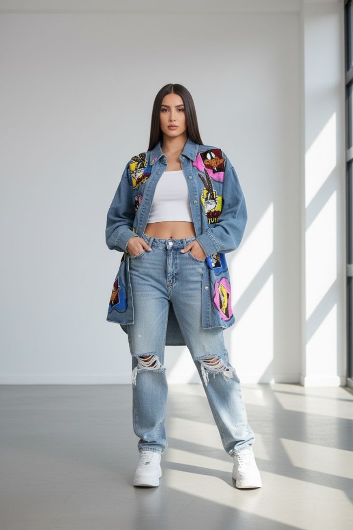 CHAQUETA LOONY TUNES DENIM