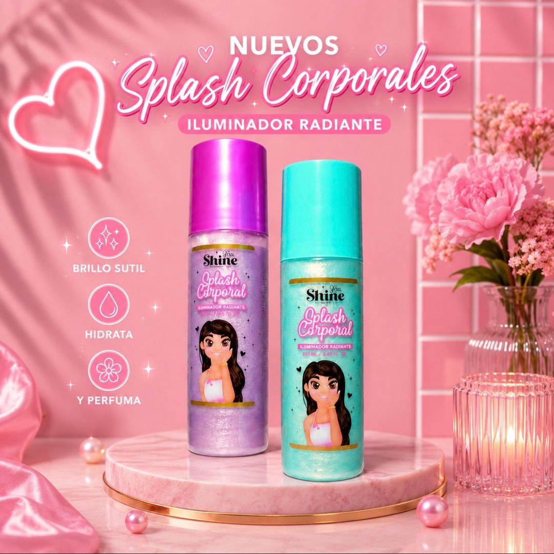Splash corporal con destellos 250 ml