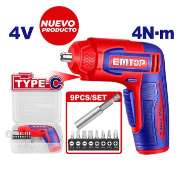 EMTOP ATORNILLADOR INALAM 4N.m + 9PCS SUPER EMTOP - imagen 1
