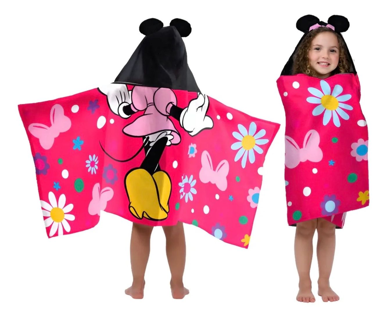 TOALLA CON CAPUCHA DE MINNIE MOUSE