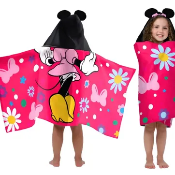TOALLA CON CAPUCHA DE MINNIE MOUSE - imagen 1