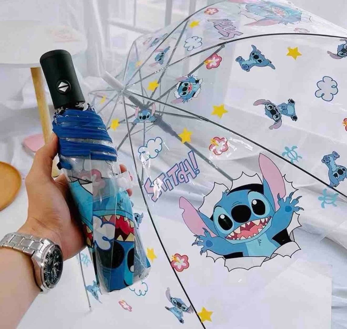 Sombrillas Automáticas Stitch y Snoopy