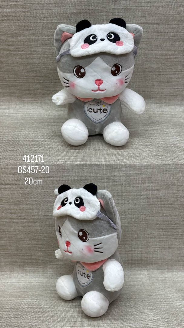 GATITO CON ANTIFAZ 20CM