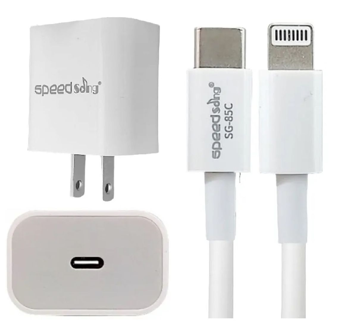 Cargador Iphone SpeedSong 25W carga rápida SG85C