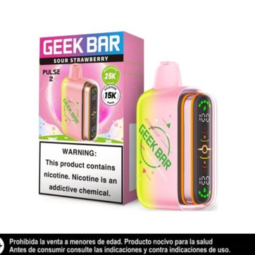 Imagen del producto Geek Bar Pulse 2 Sour Strawberry 25.000 Puffs