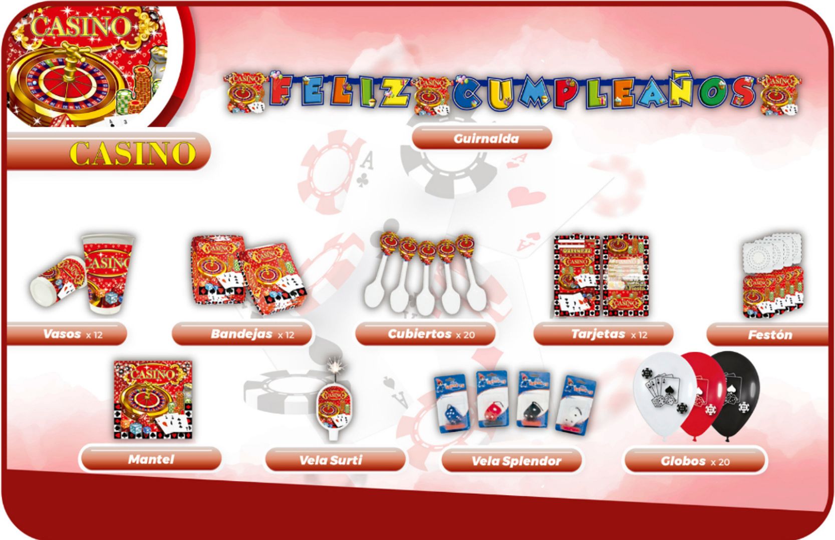 DECORACIÓN CASINO