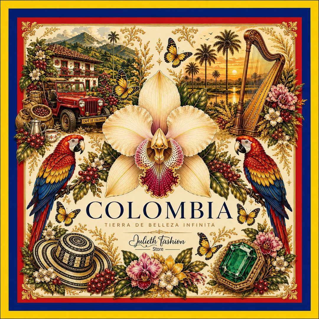PAÑOLETA PREMIUM 70cmx70cm COLOMBIA DISEÑO 11
