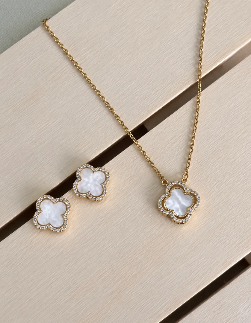 Cadena set vancleef blanco