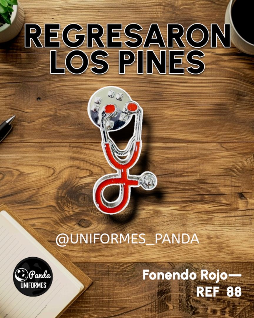  PIN FONENDO ROJO