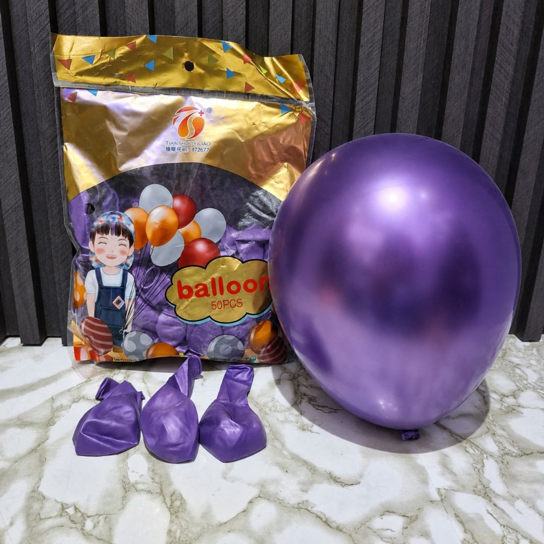 GLOBO R12 CROMADO MORADO
