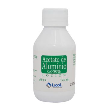 Imagen del producto ACETATO DE ALUMINIO LICOL FCO X 120 ML FV 12-26