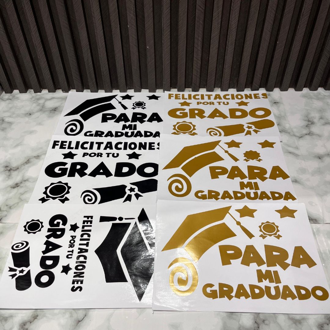ADHESIVO DE GLOBOS PARA GRADO