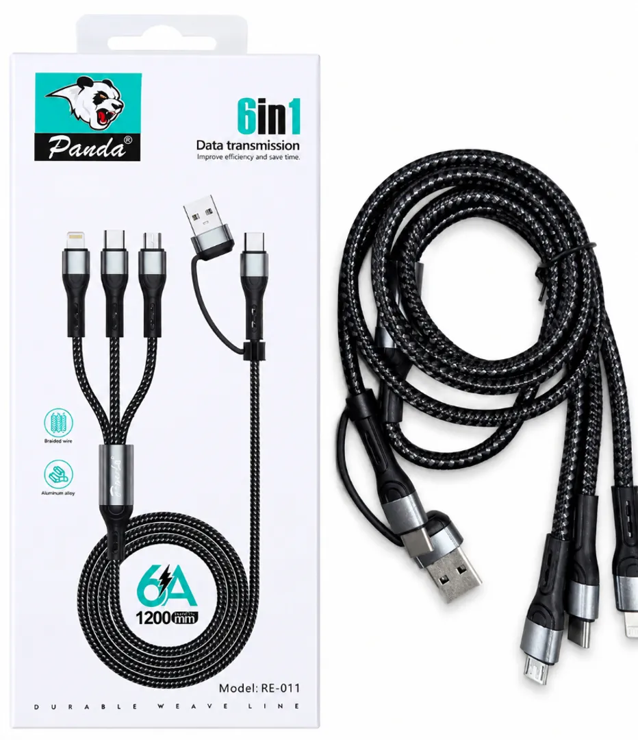 CABLE MULTIPLE CARGA RAPIDA 6 EN 1 RESHURK