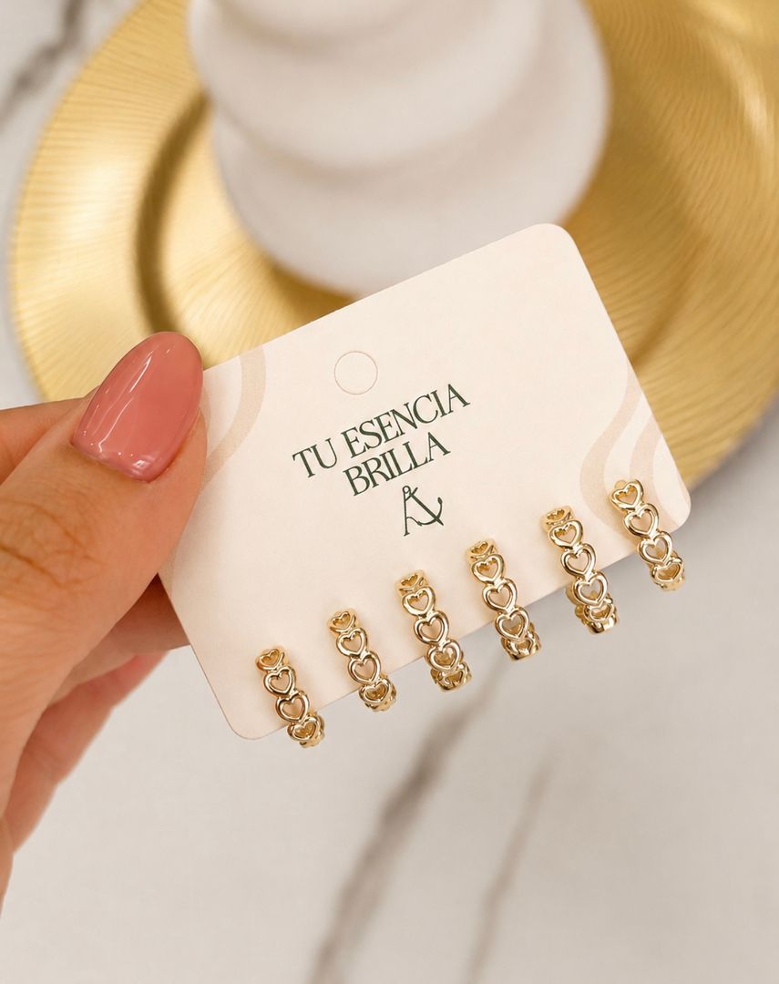 Candonga set corazones 