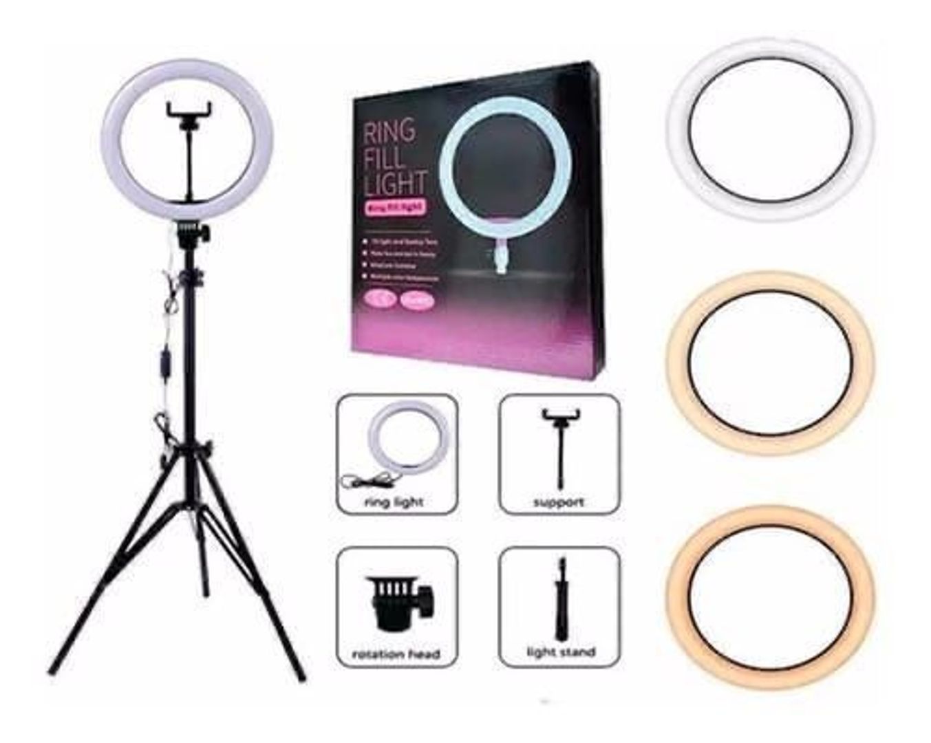 Aro de luz 26cm RGB LED