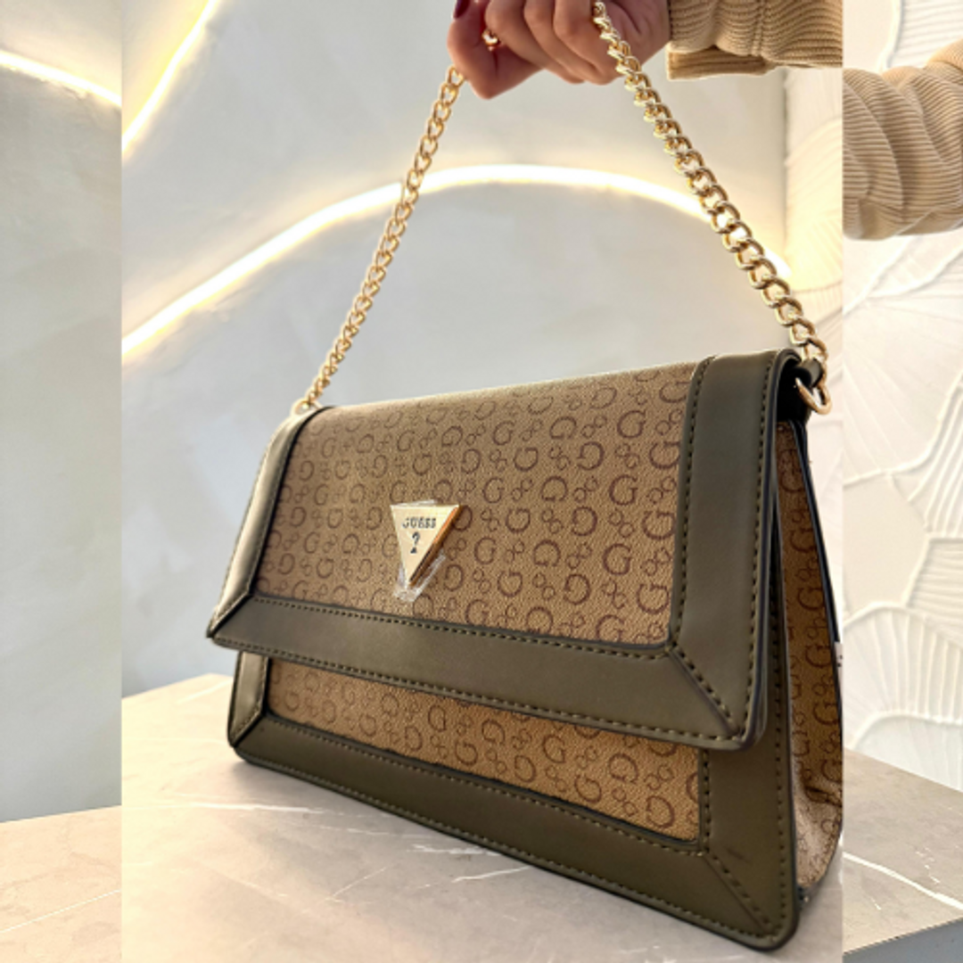 Cartera Guess Verde/Marrón