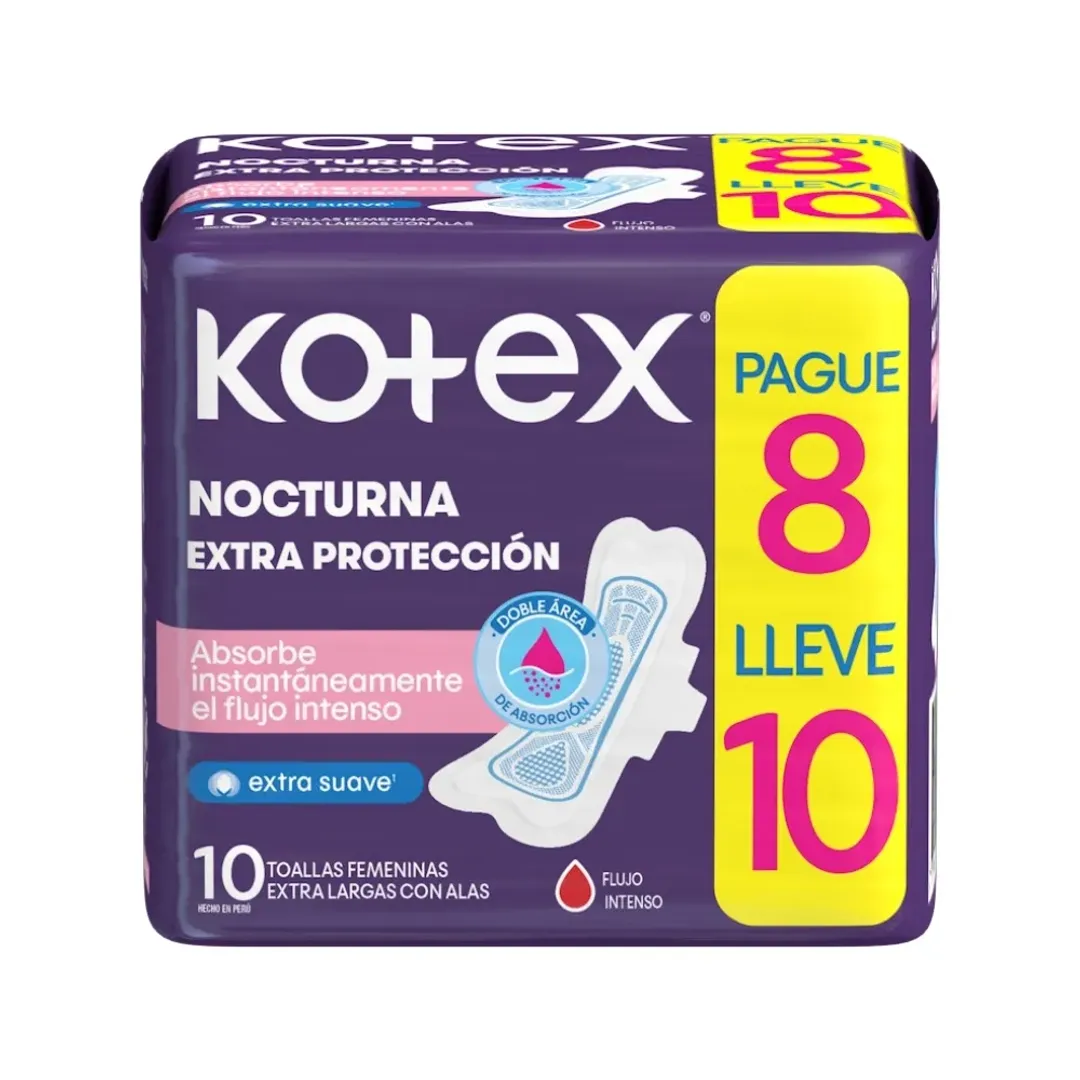 KOTEX NOCTURNA TELA PG8 LLV10