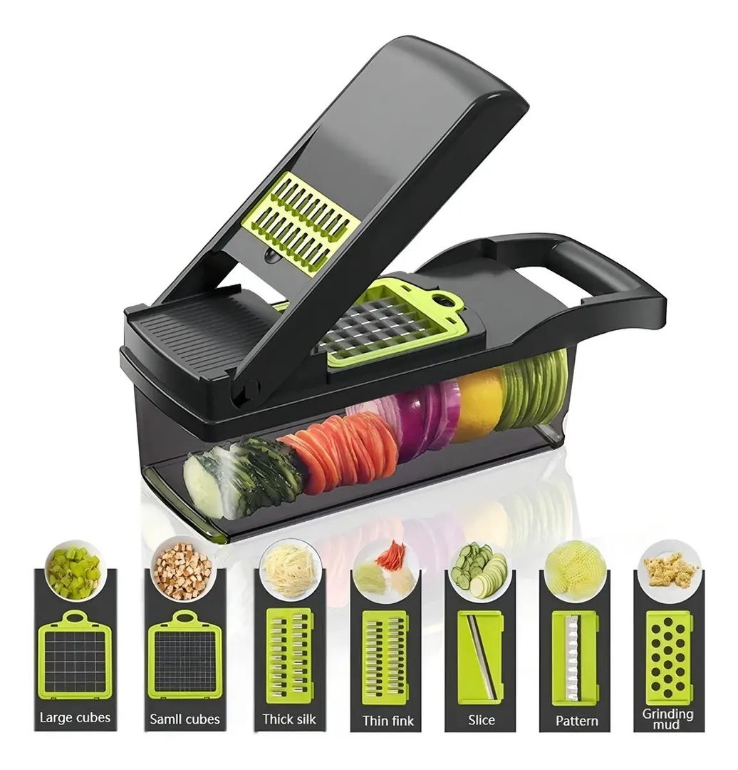 PICADOR RALLADOR MANUAL CON RECIPIENTE
