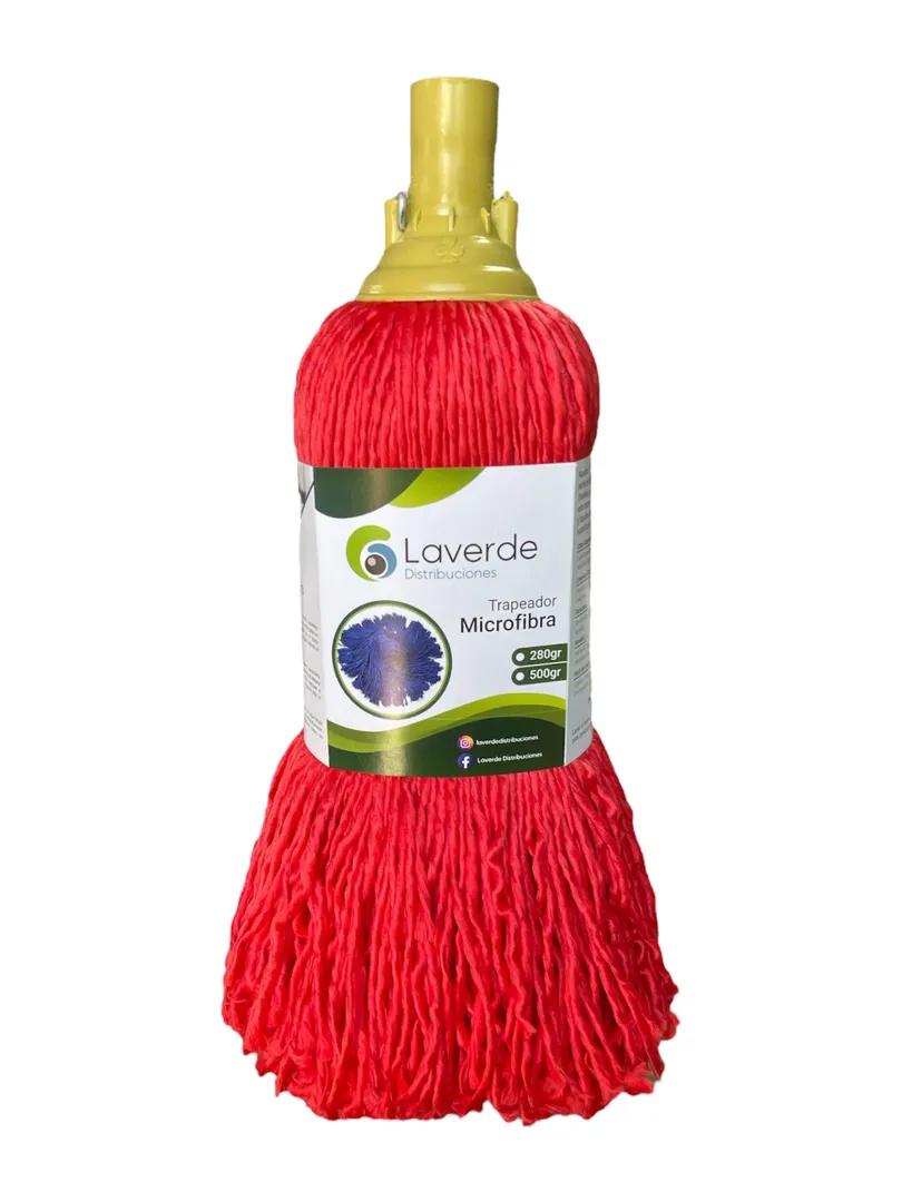 TRAPERO MICROFIBRA ROJO 400 GR SIN PALO