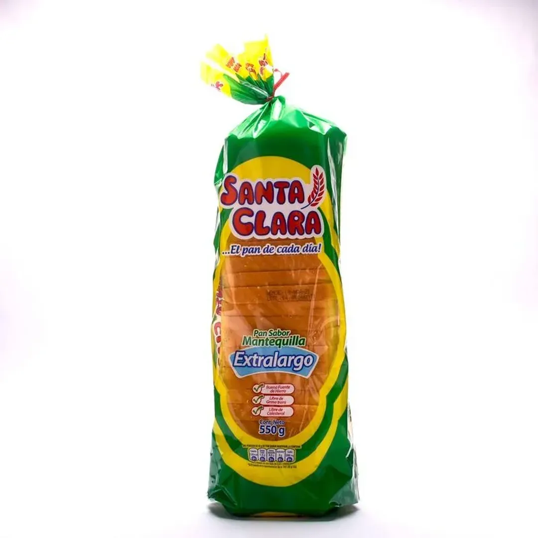PAN TAJADO MANTEQUILLA*550G SANTA CLARA