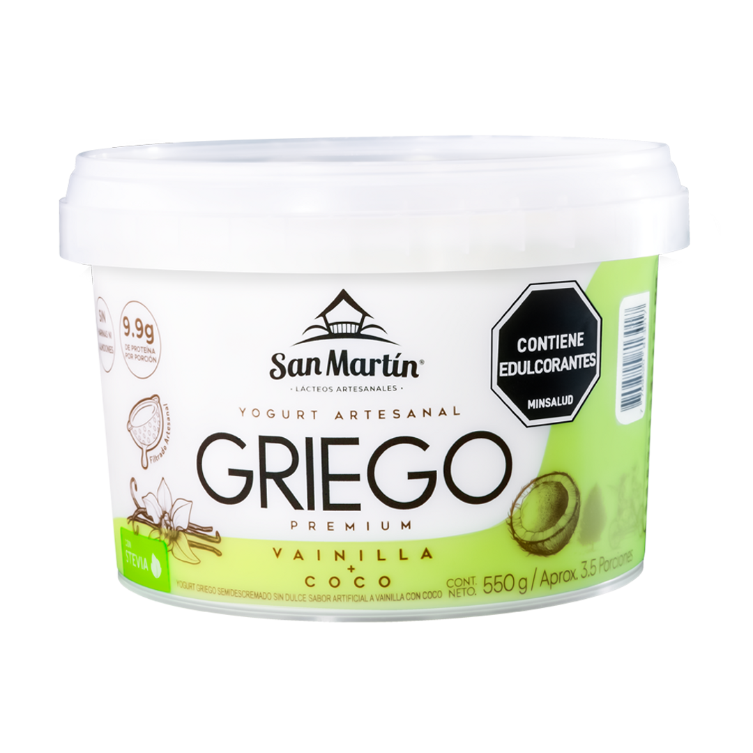 YOGURT GRIEGO VAINILLA COCO X 550 GR SAN MARTIN