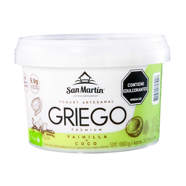 Imagen del producto YOGURT GRIEGO VAINILLA COCO X 550 GR SAN MARTIN