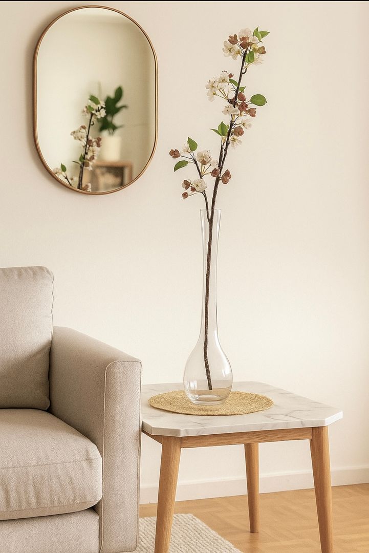 Florero Vidrio Transparente