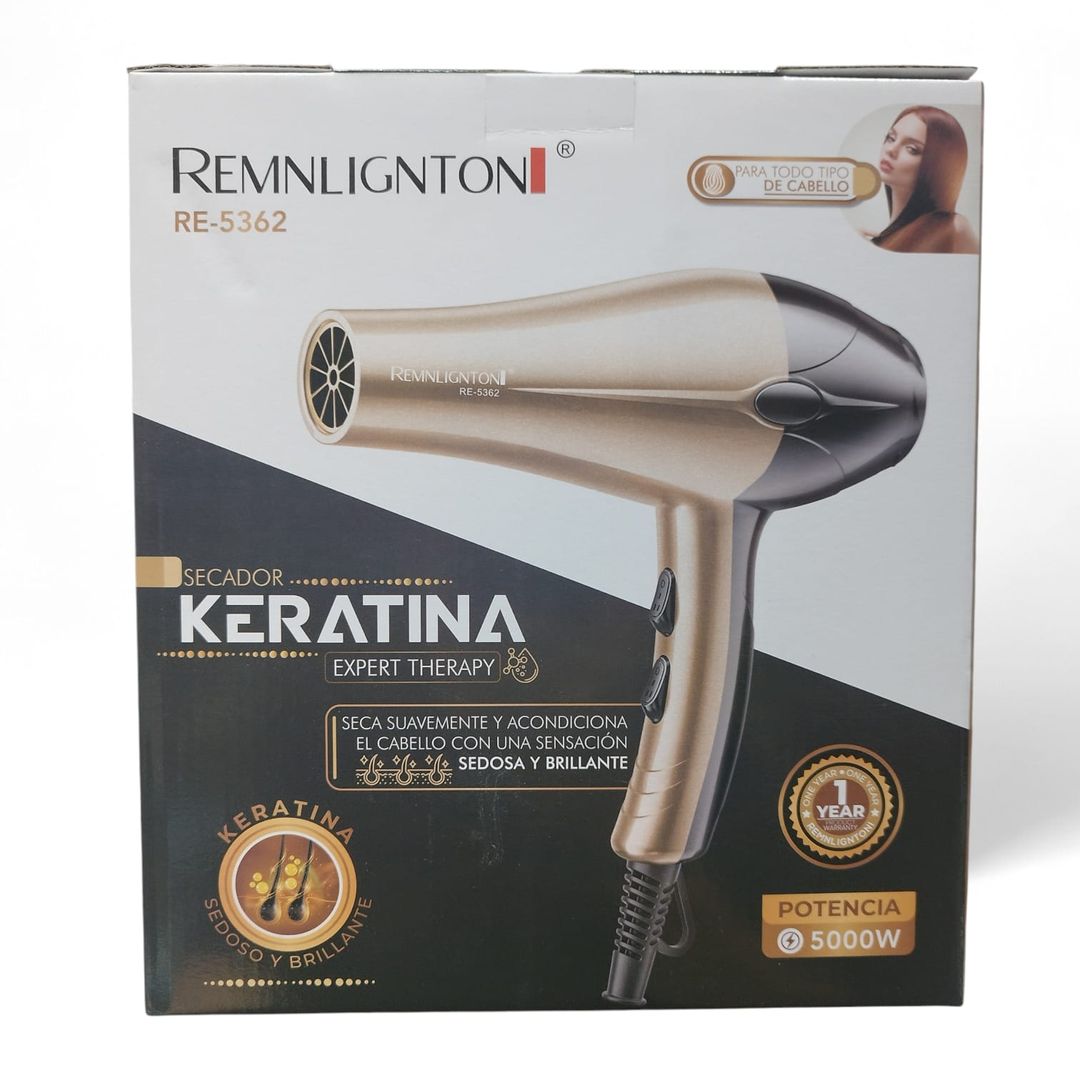 SECADOR DE CABELLO REMLINGTON KERATINA 6 EN 1 RE-5362