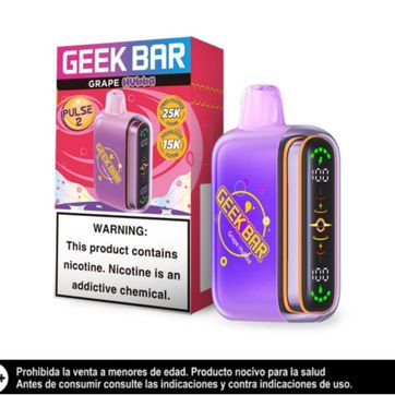 Imagen del producto Geek Bar Pulse 2 Grape Hubba 25.000 Puffs