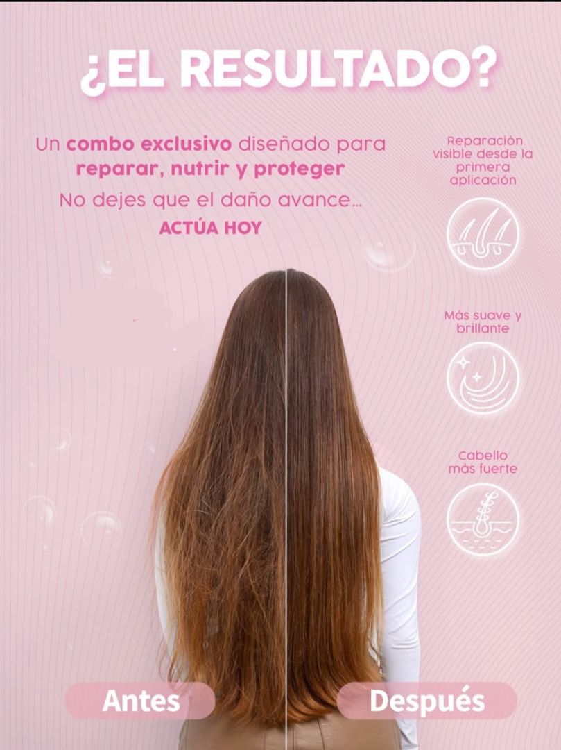  Kit Reconstrucción Instantanea SOS reparacion capilar milagros 