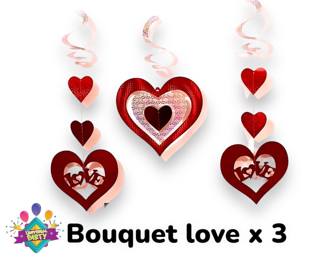 BOUQUET AMOR Y AMISTAD X 3 UNI 