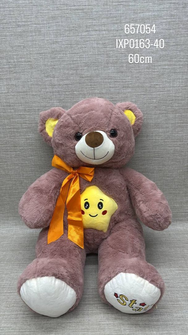 OSO SURTIDO CON ESTRELLA 45 CM