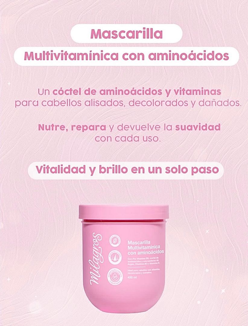 Mascarilla multivitaminica con aminoácidos 