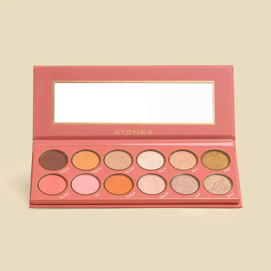 PALETA DE SOMBRAS ROSE 12 TONOS SUBLIME ATENEA