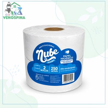 Imagen del producto PAPEL HIGIENICO JUMBO NUBE X2
