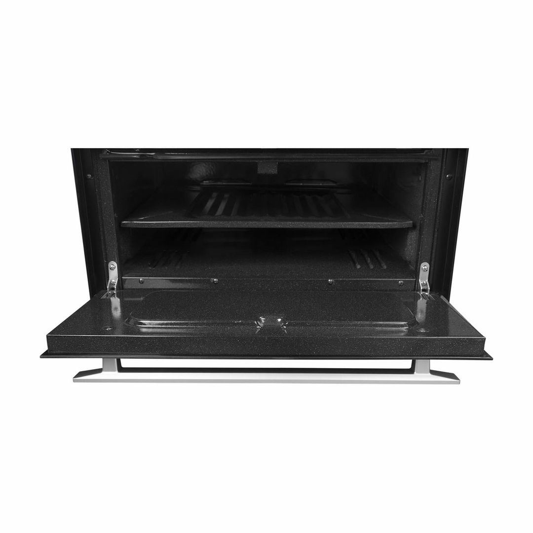 EST ABBA 6 PUESTOS FULL VIDRIO GRIL HIERRO FUNDIDO TRIPLE LLAMA	