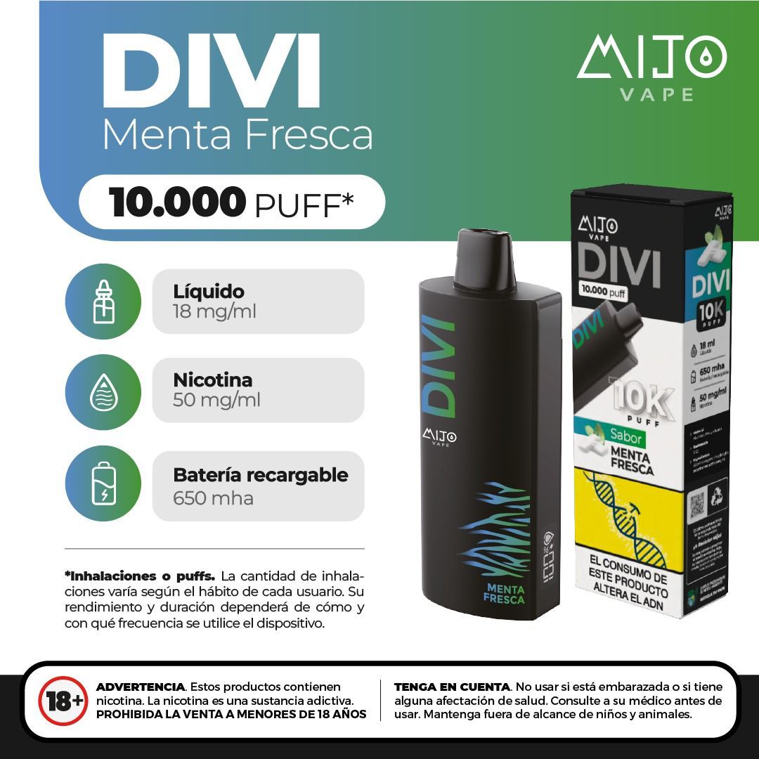Mijo Divi Menta Fresca 10.000 puffs