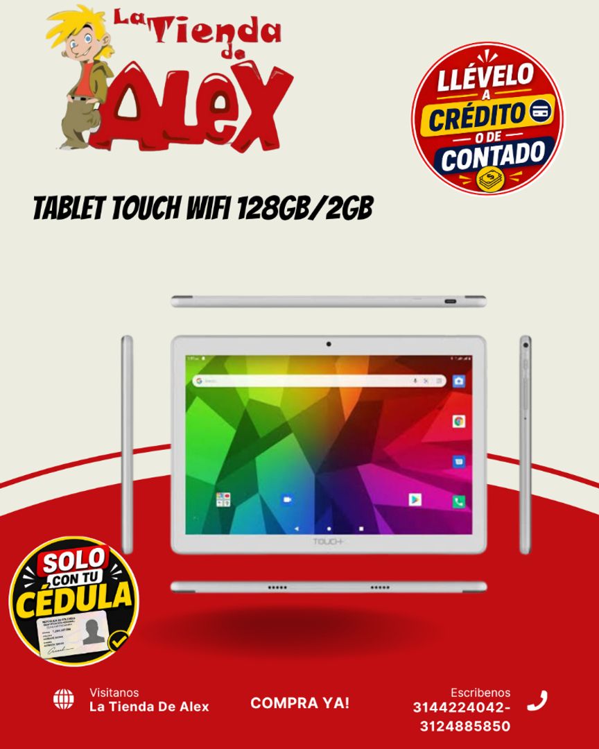 Tablet Touch WiFi 128GB/2GB