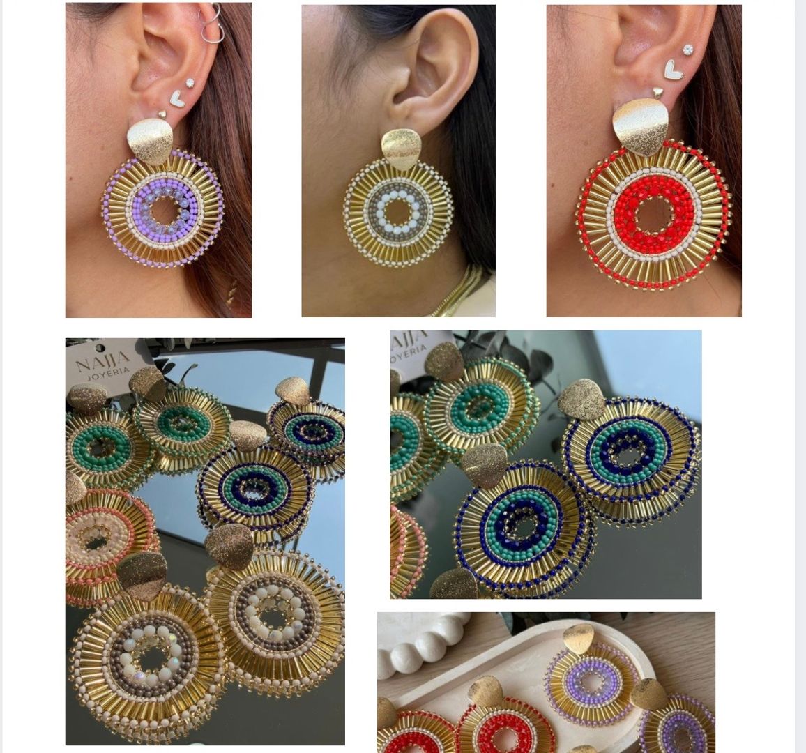 Areta Tejida con Mostacilla 